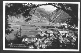 Andermatt Blick gegen die Schöllenen