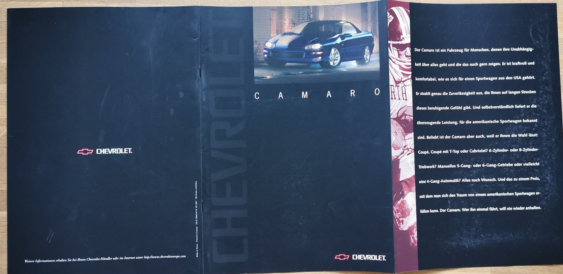 Chevrolet Documenti: CAMARO CHEVROLET GM 2002 – Usato da huenenberg venduto da Suizofelize 1