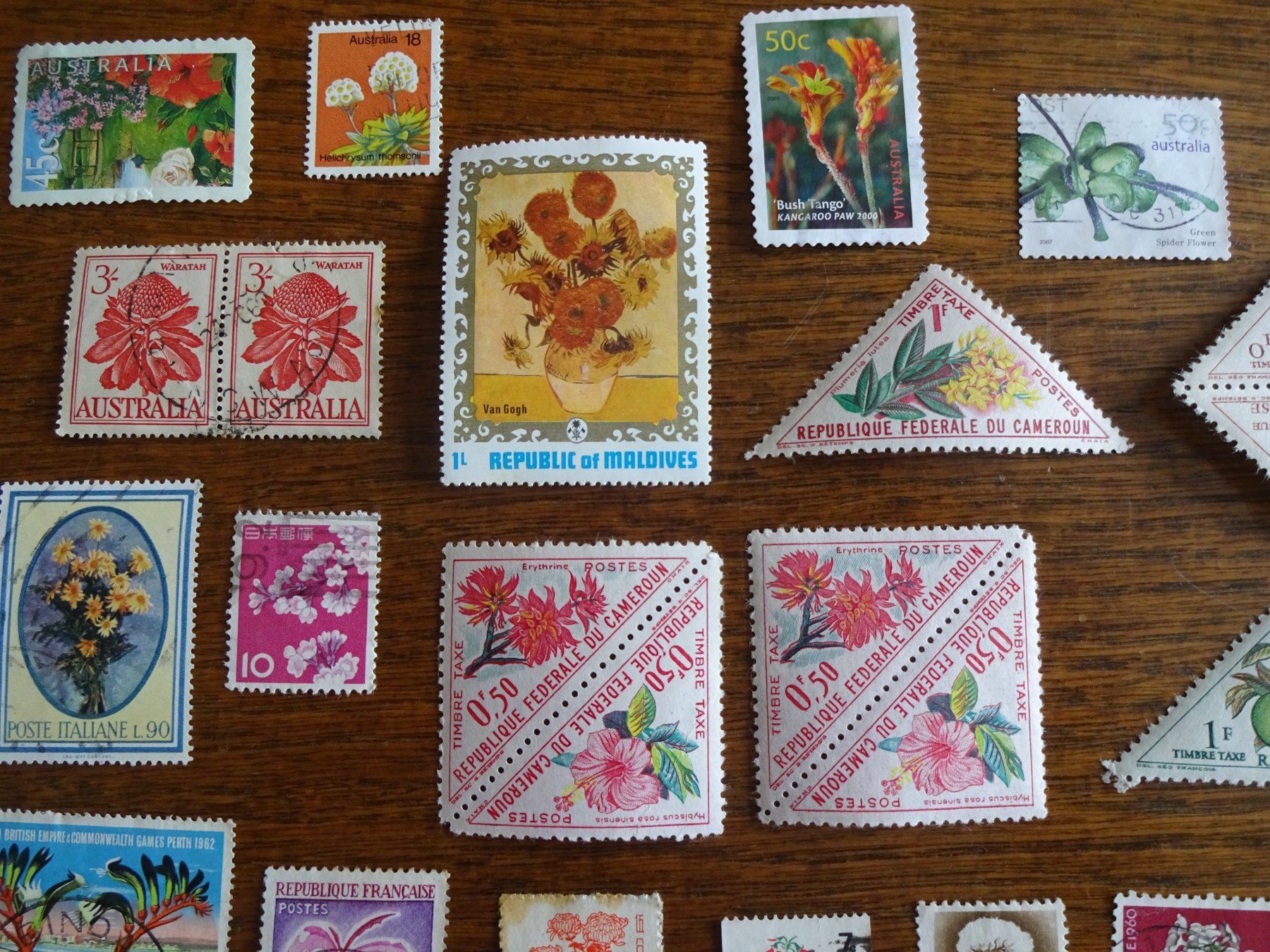 Alle Briefmarken: Briefmarken - Thema "Blumen" – Gebraucht aus Cham von mktreasure 4