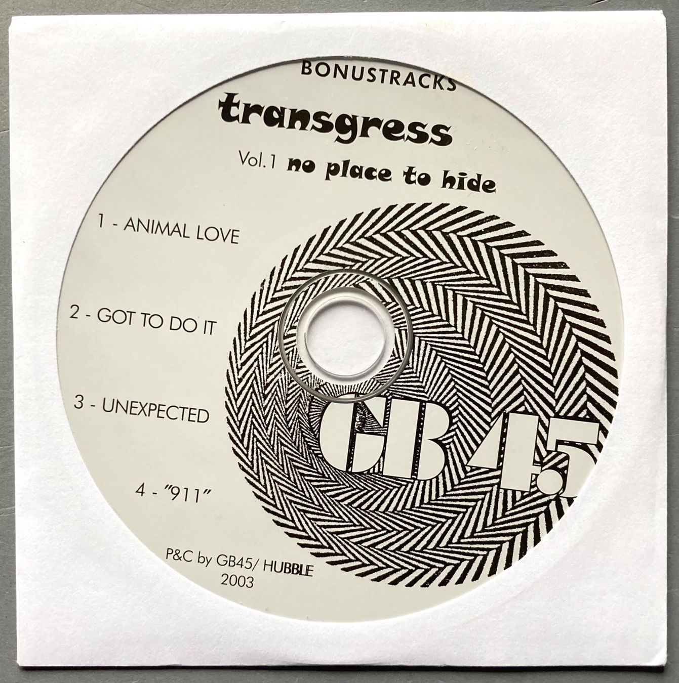 Vinyles: TRANSGRESS - NO PLACE TO HIDE – D'occasion à Poliez-Pittet par Newtown-Records 7