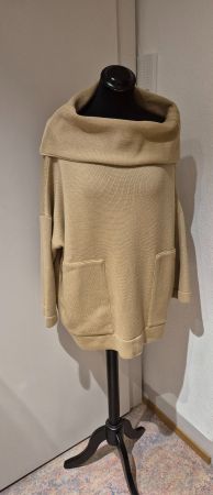 Pullover beige mit Rollkragen Dr. Heider Petkov S/Oversize