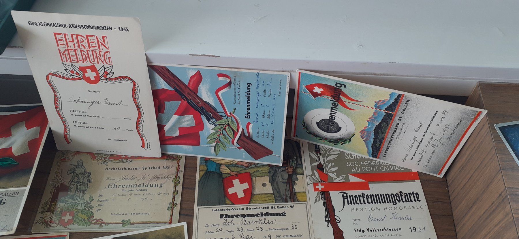 Cartoline postali: Ehrenmeldungen Lot – Usato da Mörschwil venduto da lindaswunderkiste 3