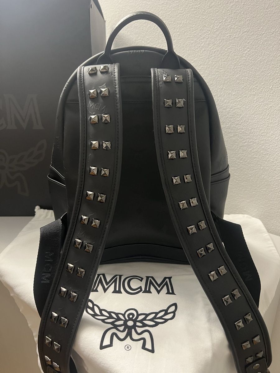 Mcm Zaini: MCM Visetos Rucksack in Schwarz – Nuovo (secondo la descrizione) da Zürich venduto da Willy-Gruppe 5