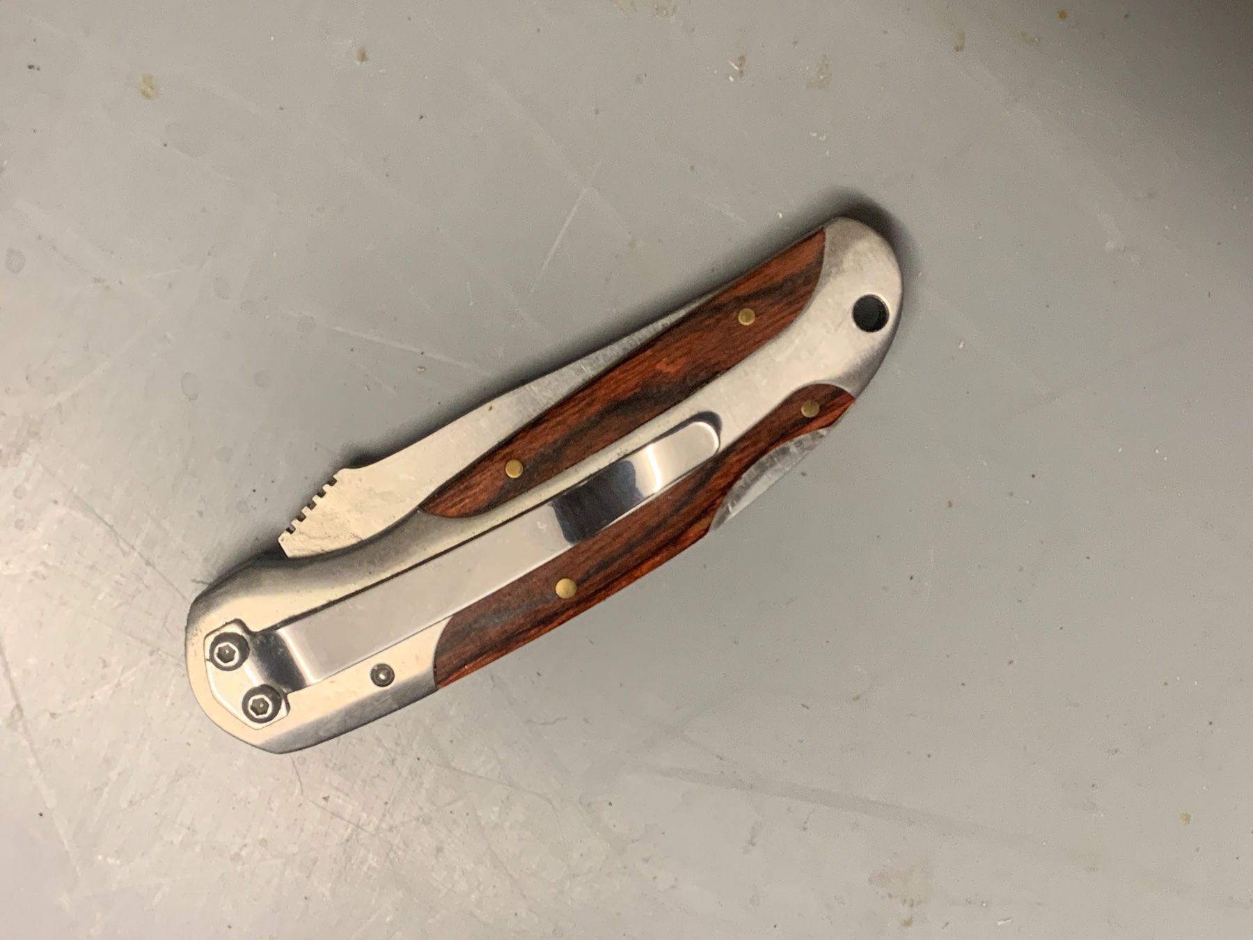 Coltelli tascabile: PROTOOL Taschenmesser mit Holzgriff – Usato da Wildegg venduto da Elefant42 2