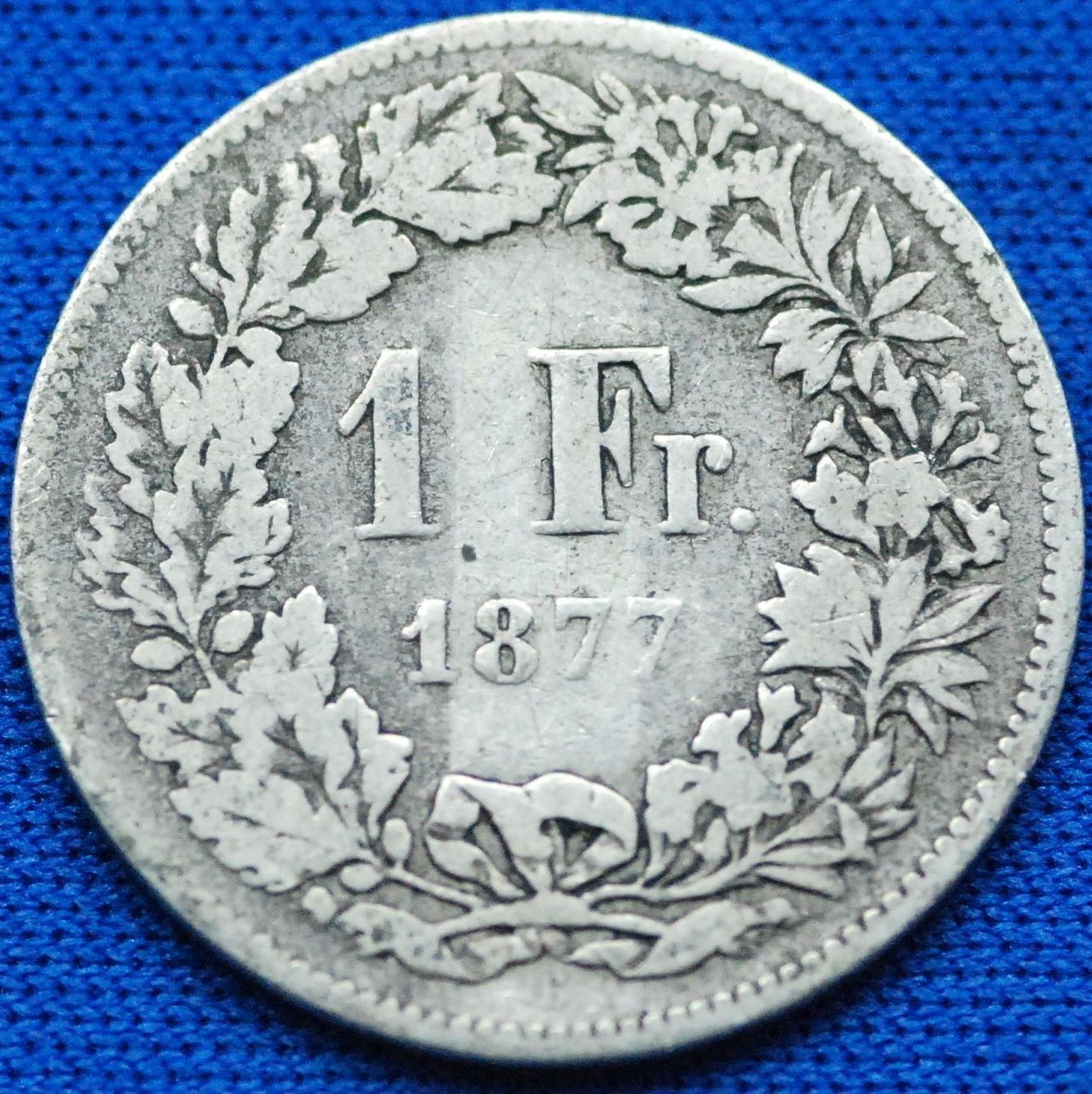 Tutti le monete: Silberner 1.- Jg. 1877 – Usato da Mühlethal venduto da sowato 2