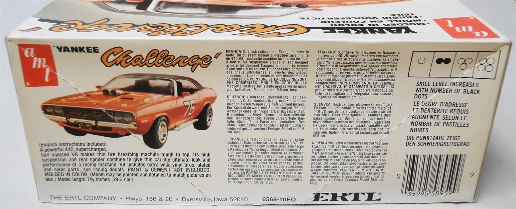 Kit di modellismo & Modellini statici: AMT 1970 DODGE CHALLENGER 1:25 – Nuovo (secondo la descrizione) da Frümsen venduto da Malibu69 8