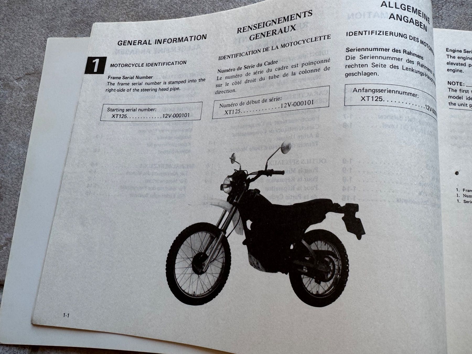 Yamaha Enduro: Yamaha XT 125 / XT125 – Usato da Morrens VD venduto da kawah2 1