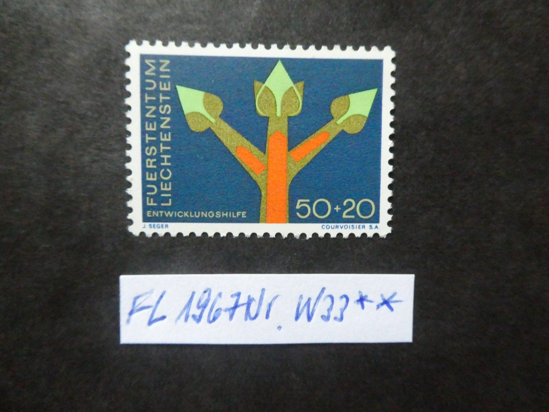 Tous les timbres: FL 1967 Nr. W33 postfrisch ** – D'occasion à Lausen par Herbamare01