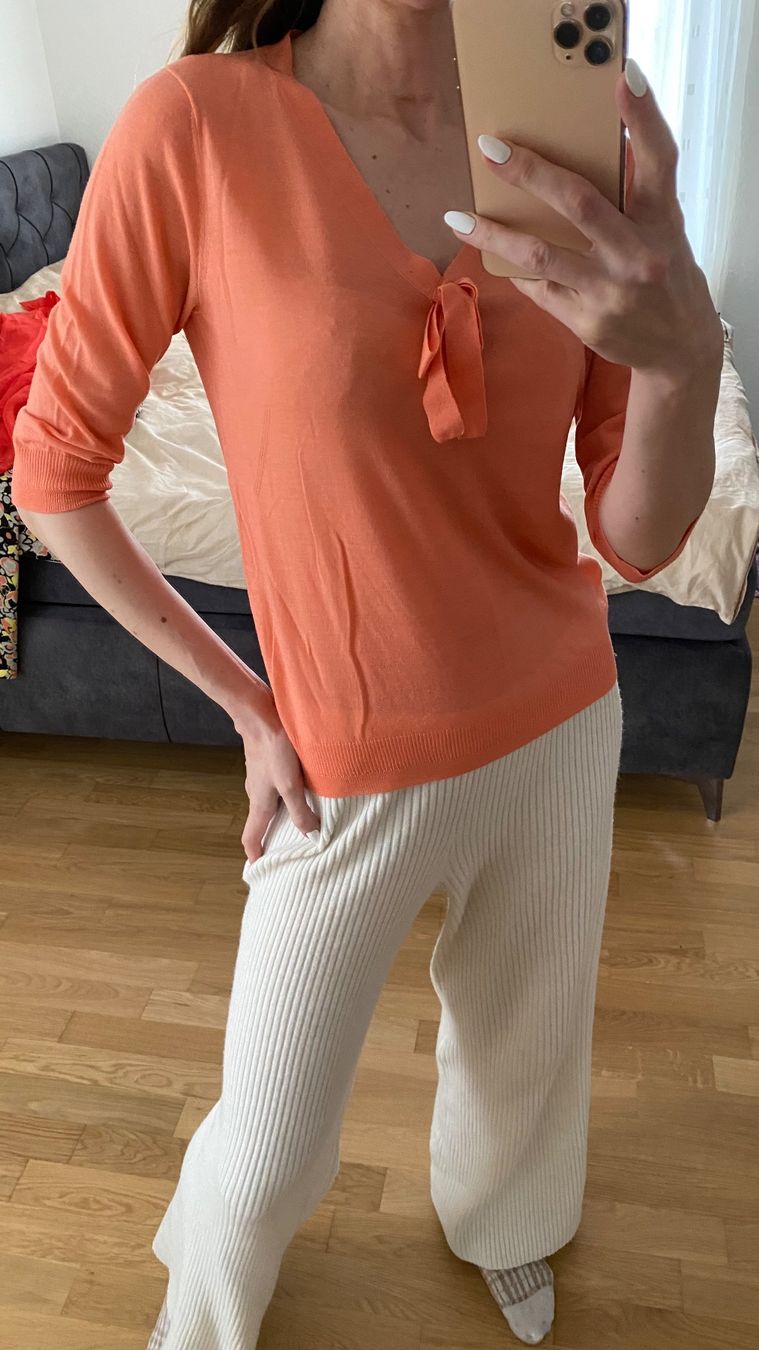 Tara Jarmon Maglioni & Felpe: Tara Jarmon S-M Wolle Pullover Orange – Usato da Thalwil venduto da olh_7cpg 1