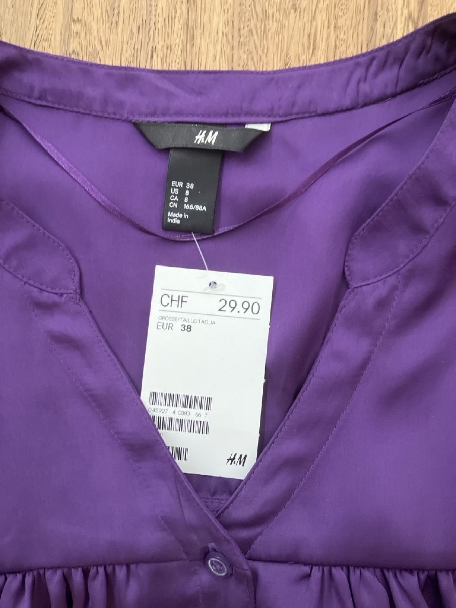 Camicette: Damen Bluse lila Grösse 38 mit Etikett – Nuovo e nell'imballaggio originale da Ruggell venduto da VegasGirl 1