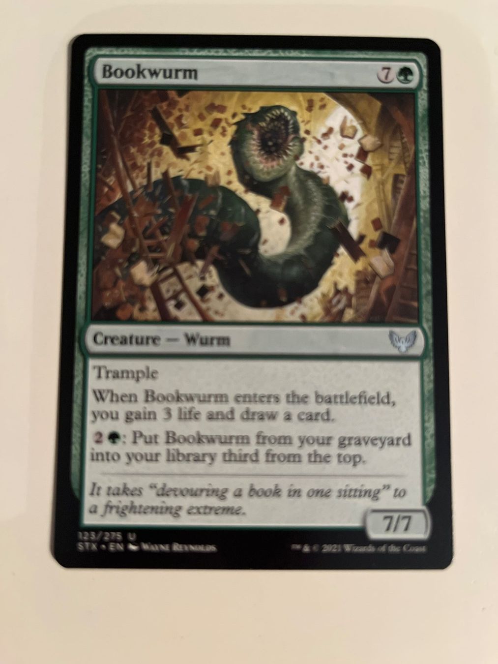 Magic The Gathering Carte collezionabili: 1 x Bookwurm - Magic: The Gathering - MtG – Usato da Kriens venduto da Shadi1980