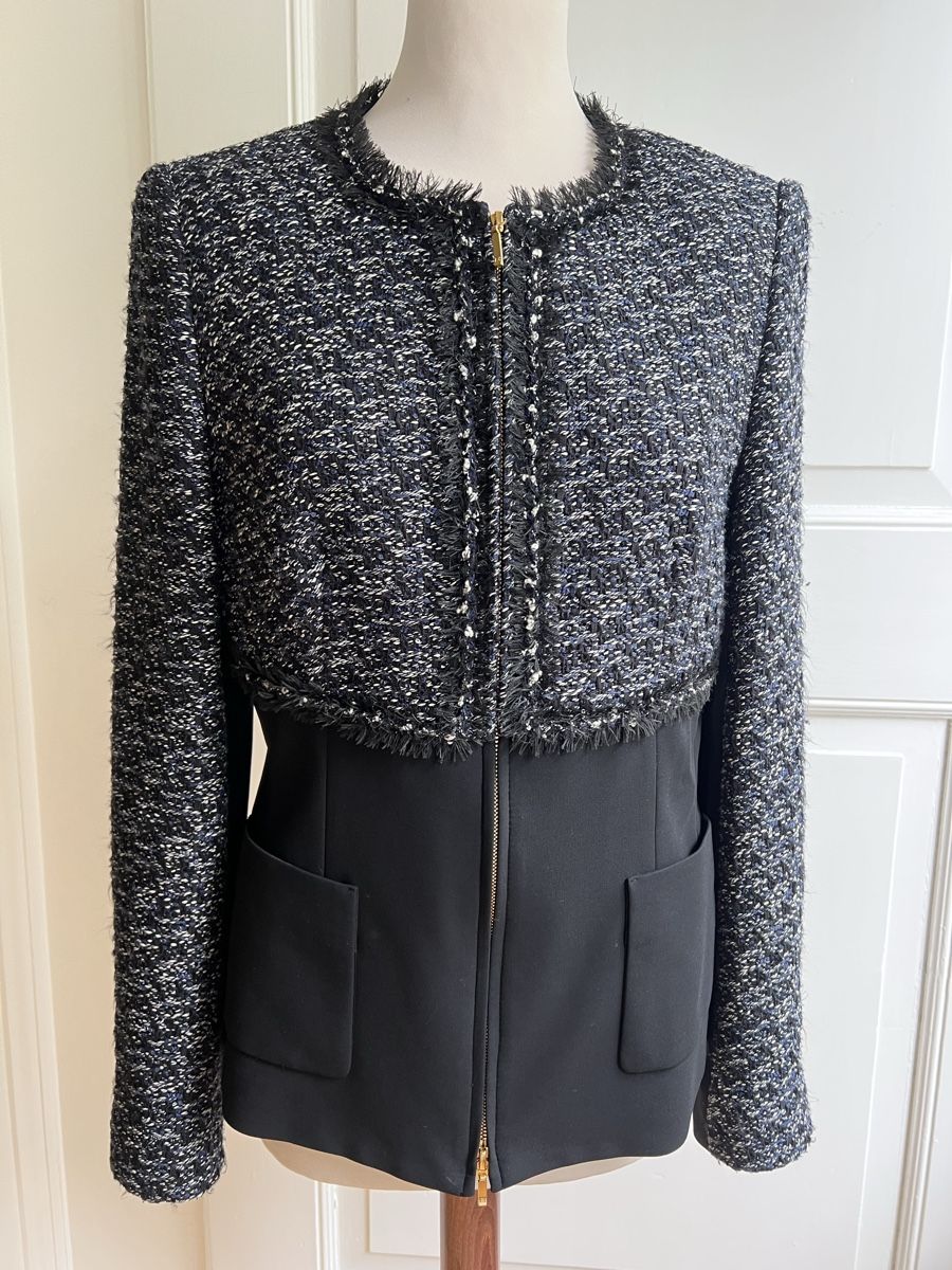 Escada Giacche: Escada Fransen Jacke Blazer Gr.40 Neuwertig – Nuovo (secondo la descrizione) da Zürich venduto da angielmora 1