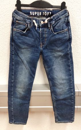 Jeans Gr. 134 Super Soft mit Kordelzug