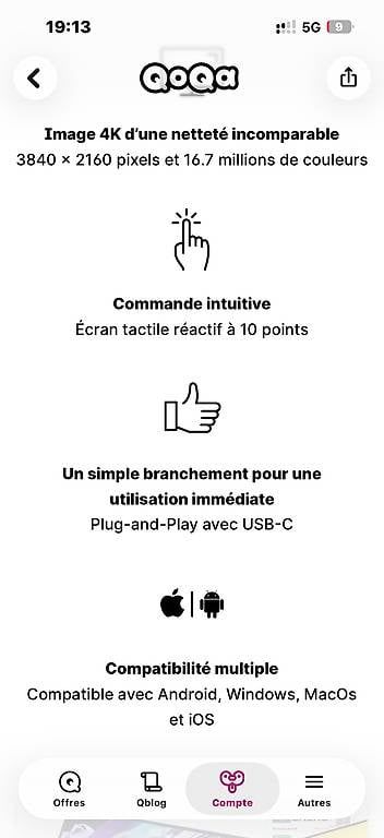 Monitor: Écran Verbatim 17 pouces 4K – Usato da Lausanne venduto da sja_5tqj 2