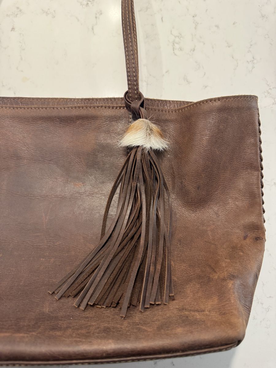 Borse da donna: FSP Collection Ledertasche dunkelbraun, handgemacht – Usato da Zürich venduto da RicardoExplorer 3