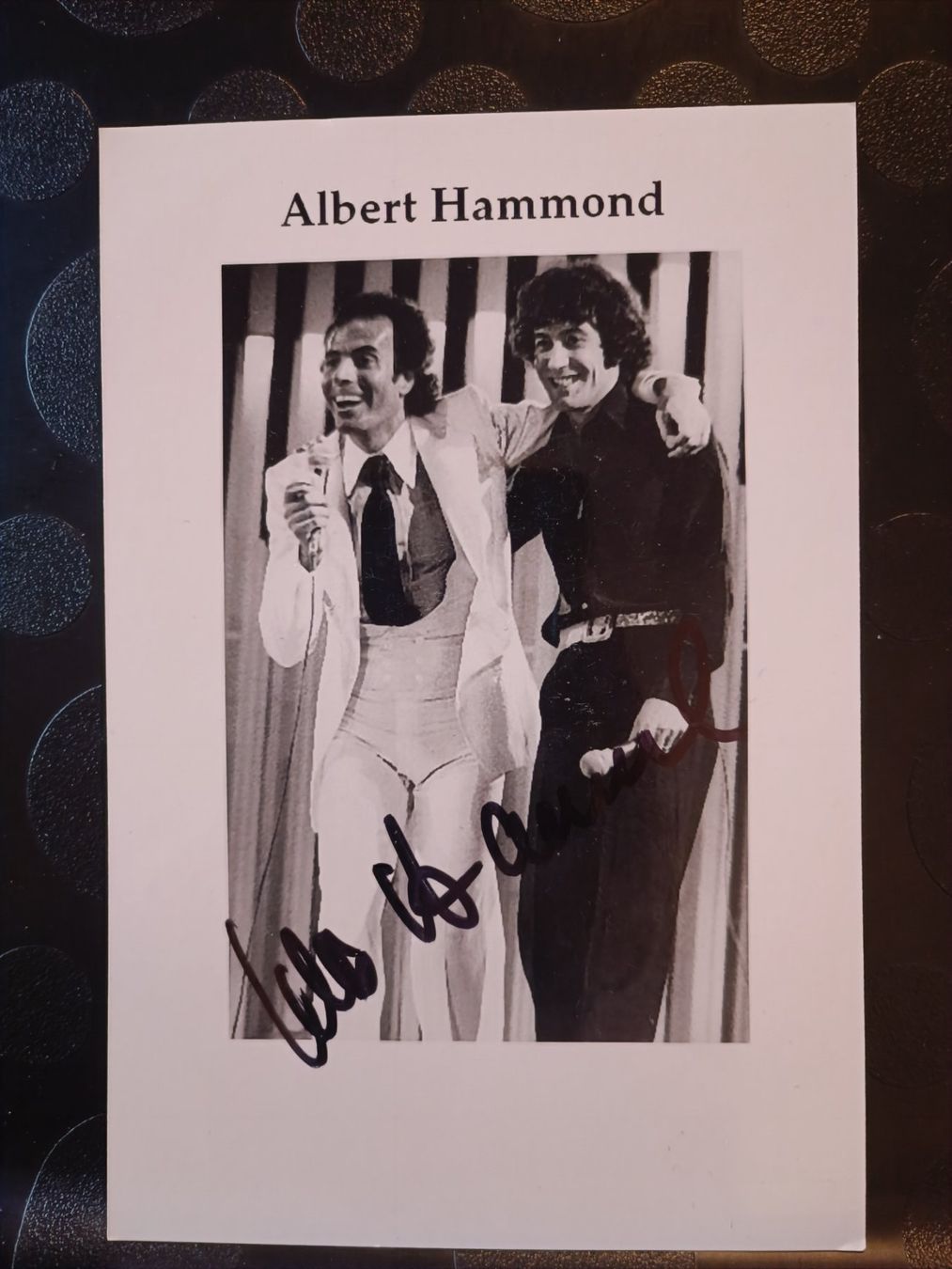 Autografi: Albert Hammond - handsigniert – Usato da Menziken venduto da Artographs