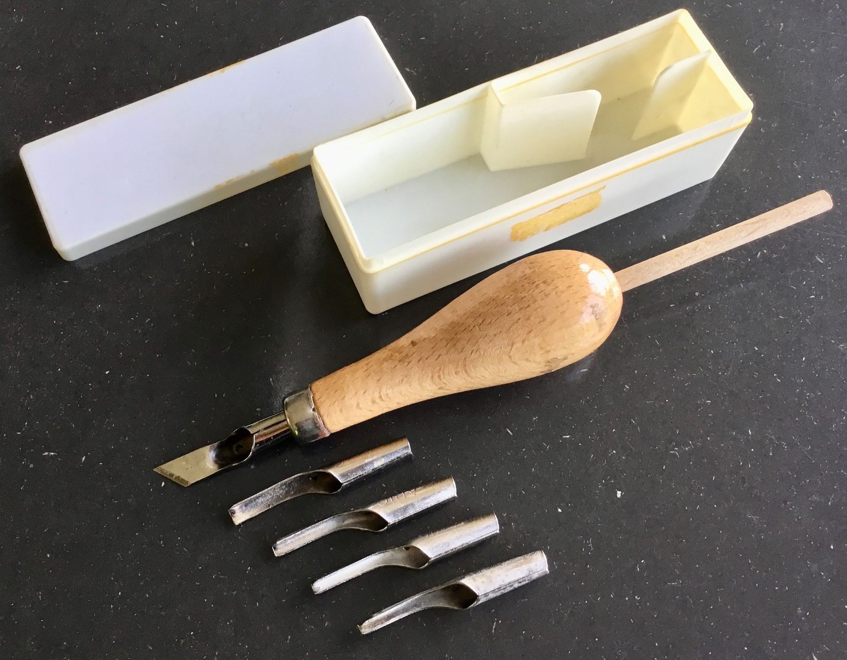 Xilografie: Linolschnitt- Garnitur ABIG – Usato da Eggersriet venduto da Wiese61