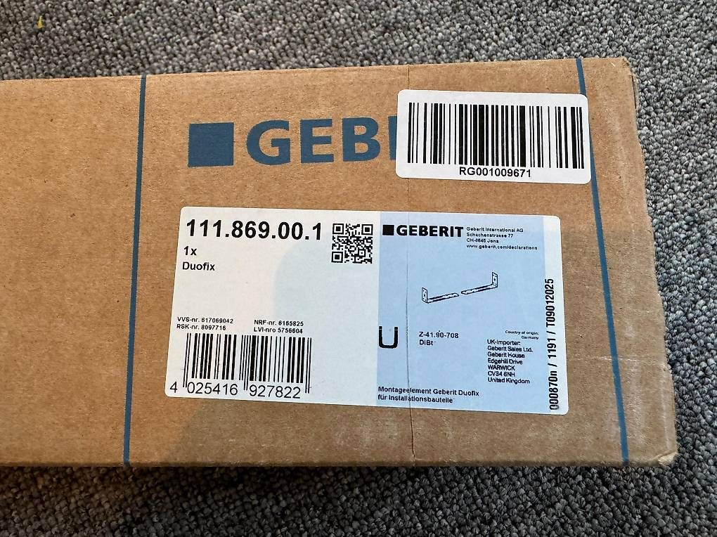 Supporti a parete: Montageelement Gerberit Duofix – Nuovo e nell'imballaggio originale da Olten venduto da Skorpion_0
