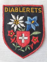 Vintage Badge Wappen Diablerets ST. GALLER STICKEREI
