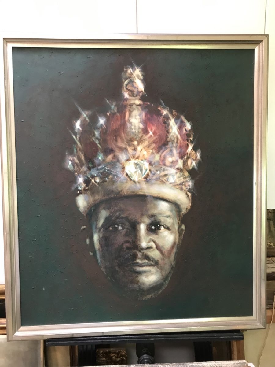 Gemälde: LINUS  Kaiser Bokassa der I. 1977 – Gebraucht aus Wolfhalden von SecondAntique 3