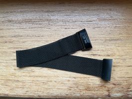 Schwarzes Metallarmband für Fitbit