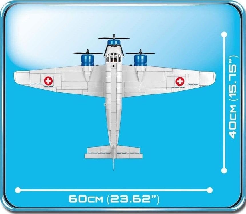 Cobi Jeux de construction: COBI Flugzeug Junkers Ju 52/3m Schweiz, 571 Teile, Art. 5711 – Neuf avec emballage d'origine à Wettingen par Chnoelleli 3