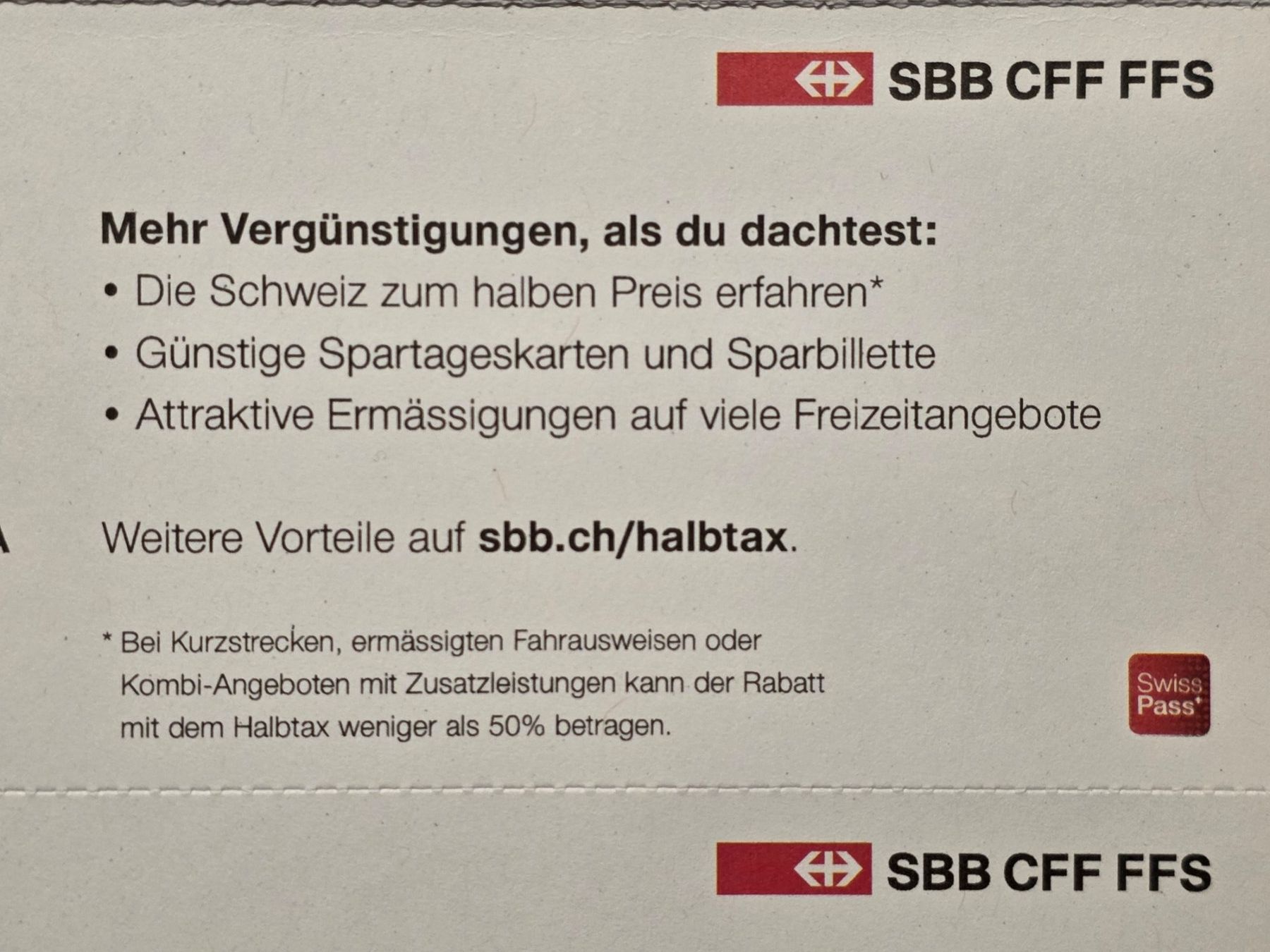 SBB/CFF/FFS Buoni: SBB CHF 30.- Coupon Code für ein Halbtax – Nuovo e nell'imballaggio originale da Kriens venduto da Jul_8D 2