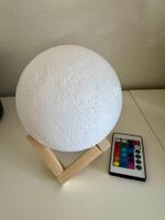 Mondlampe mit Holzsockel