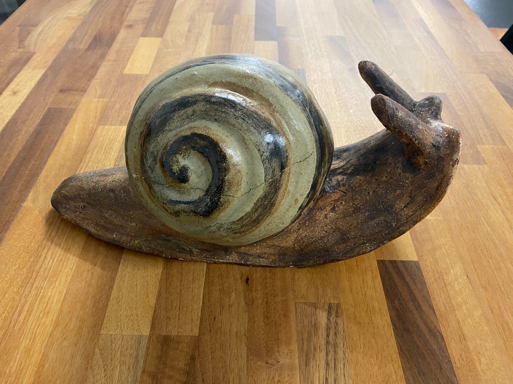 Statuette: Schnecke - aus Keramik/Ton – Difettoso da Gerolfingen venduto da Regenbogen88 1