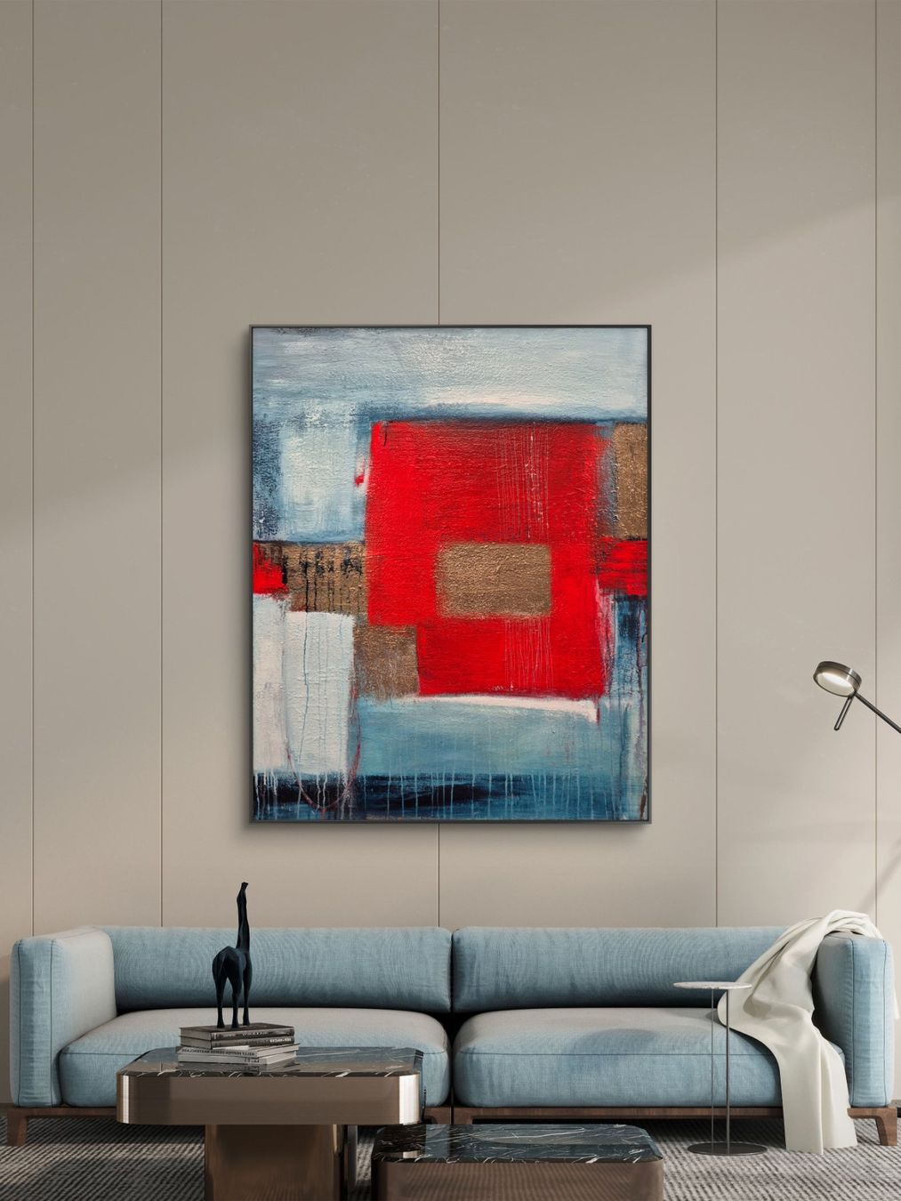 Foto & Immagini: Abstraktes Bild 80x100cm mit Rahmen – Nuovo (secondo la descrizione) da Urdorf venduto da Contra8 2