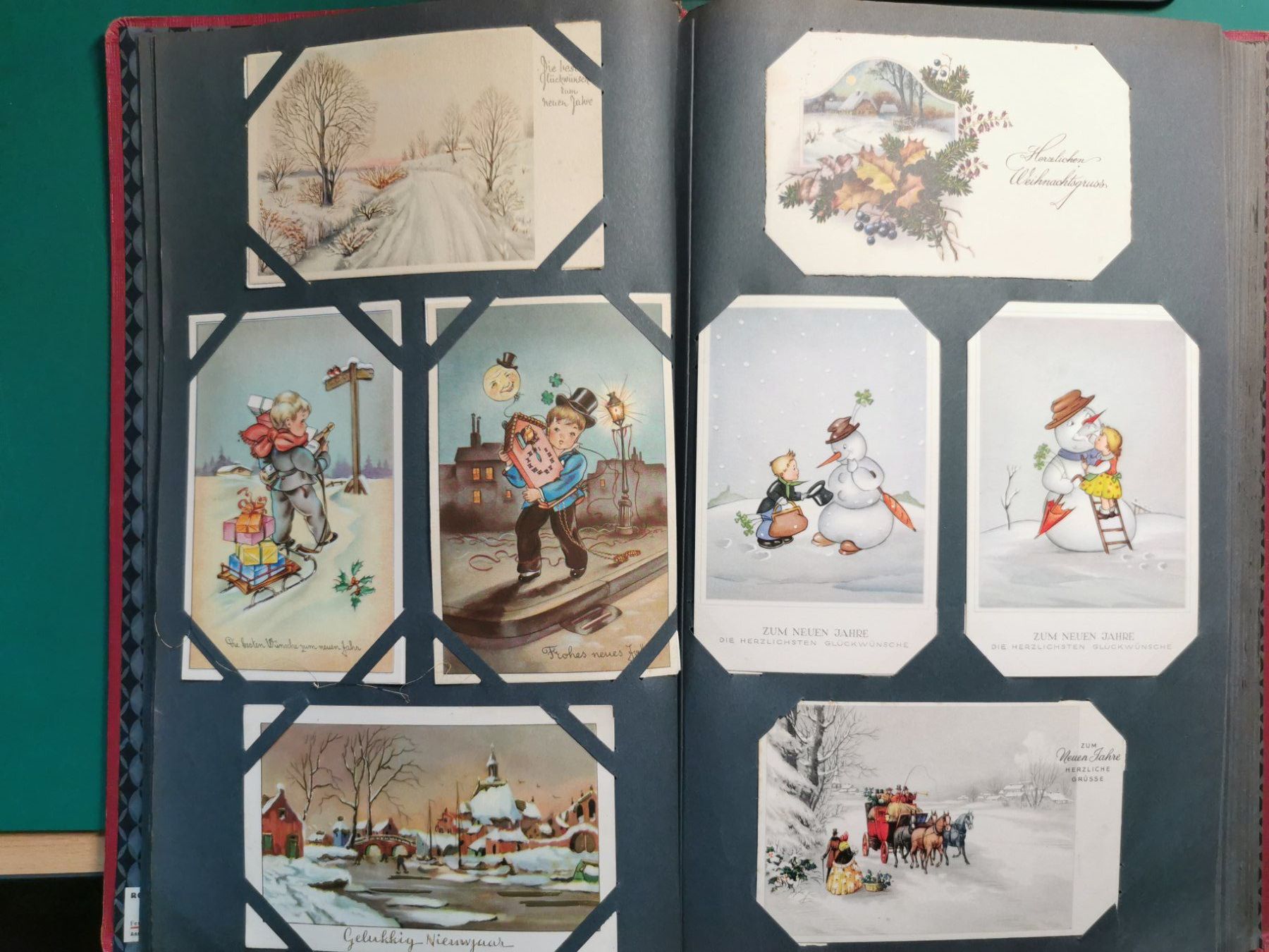 Cartoline postali: Kitschkarten  Sammlung   Neujahr   Kinder  Karten – Usato da Rheineck venduto da kat_7gld 3