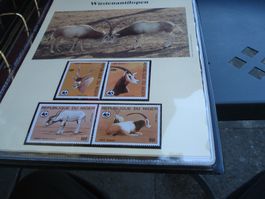 "Wüstenantilope", Niger 1985, Satz Lose **, FDC + Maximkarte