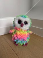 Peluche gros yeux brillants - hiboux multicolore