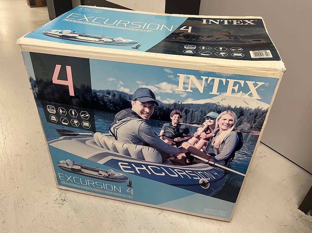 Boote: Schlauchboot Intex Excursion 4 Set – Neu (gemäss Beschreibung) aus Dübendorf von CoJo