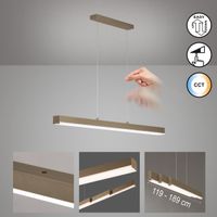 LED Pendelleuchte Greige, 119 cm x 13 cm