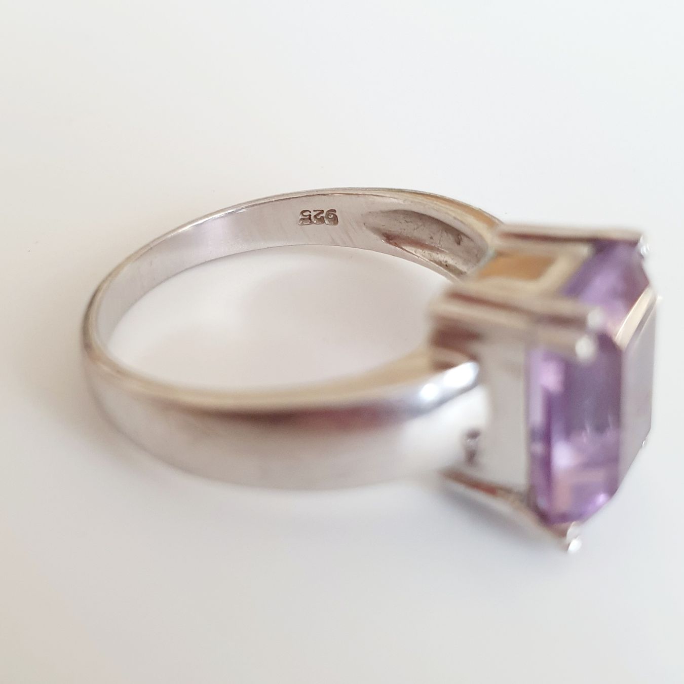 Anelli: Silberring 925  mit einem hellvioletten Stein gr. 18 mm – Usato da Kreuzlingen venduto da Wunderkiste123 5