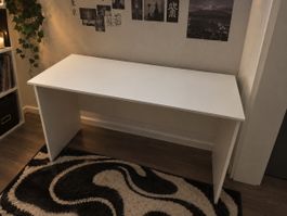 Schreibtisch weiss/beige schlichtes Design neuwertig