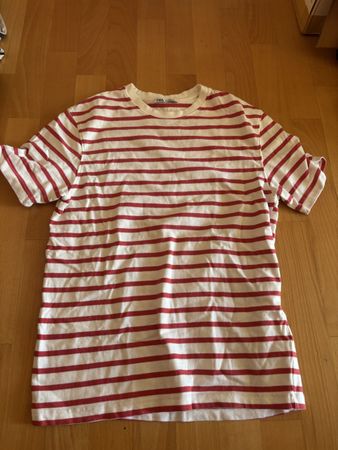 ZARA red stripe T shirt