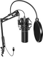 USB Mikrofon Kondensatormikrofon Streamingmikrofon Galgenarm
