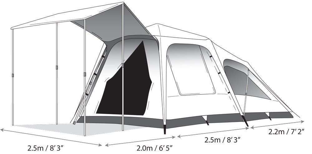 Jet tent outlet f25dx