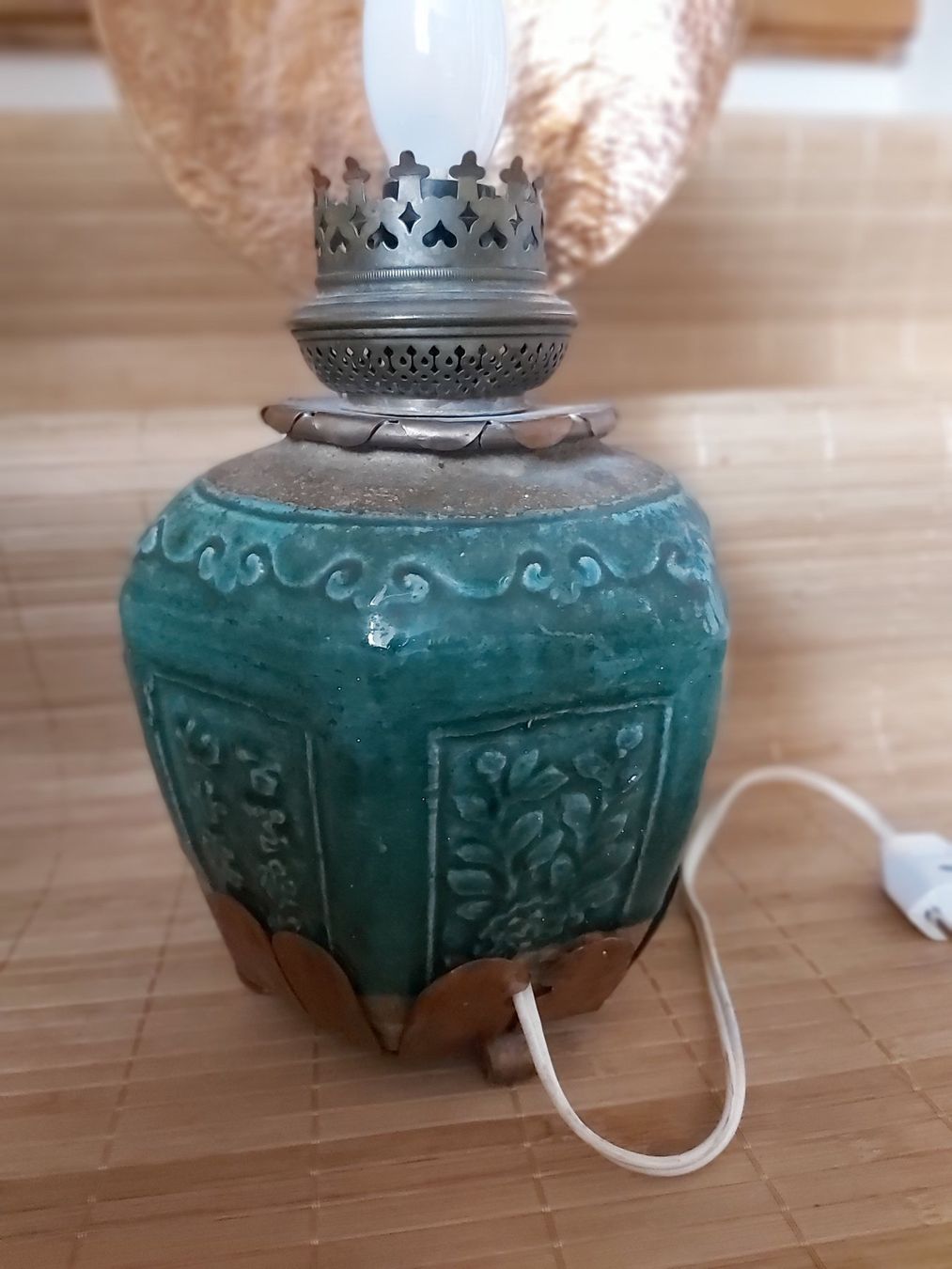 Lampen: Lampe, asiatisch, antik, türkis – Gebraucht aus Winterthur von Goldpipau 1