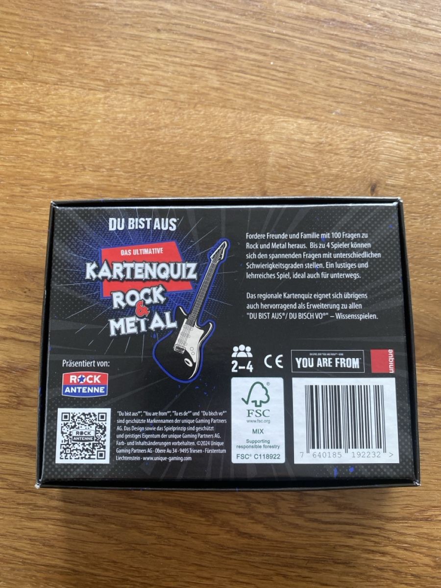 Giochi: Kartenquiz Rock & Metal – Usato da Wiedlisbach venduto da fralie 1