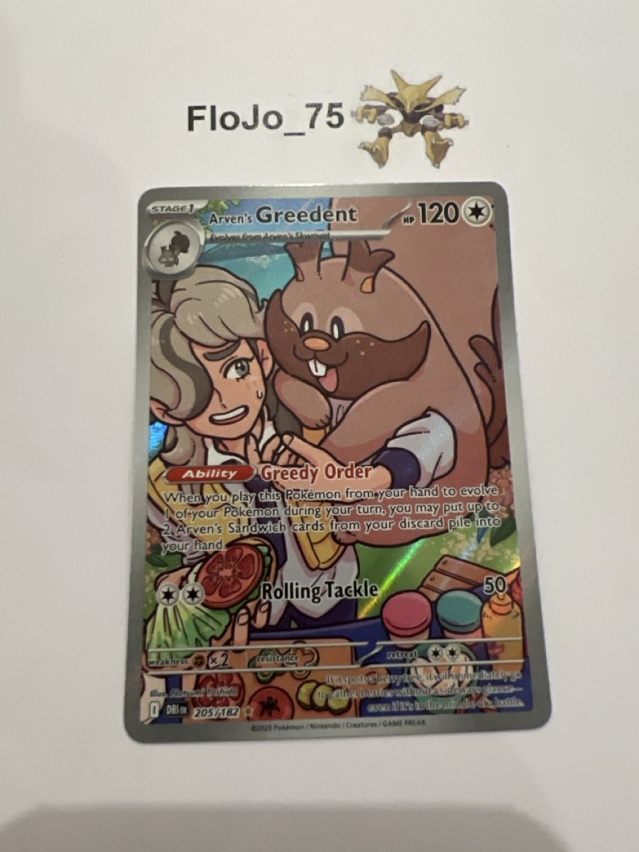 Pokémon Carte collezionabili: Greedent 205/182 – Usato da St-Blaise venduto da FloJo_75