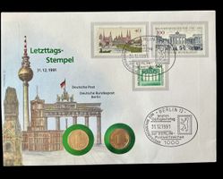 Münzbrief Letzttags Stempel