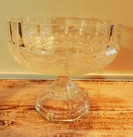 Vintage Kristall Schale für Obst , Kuchen etc