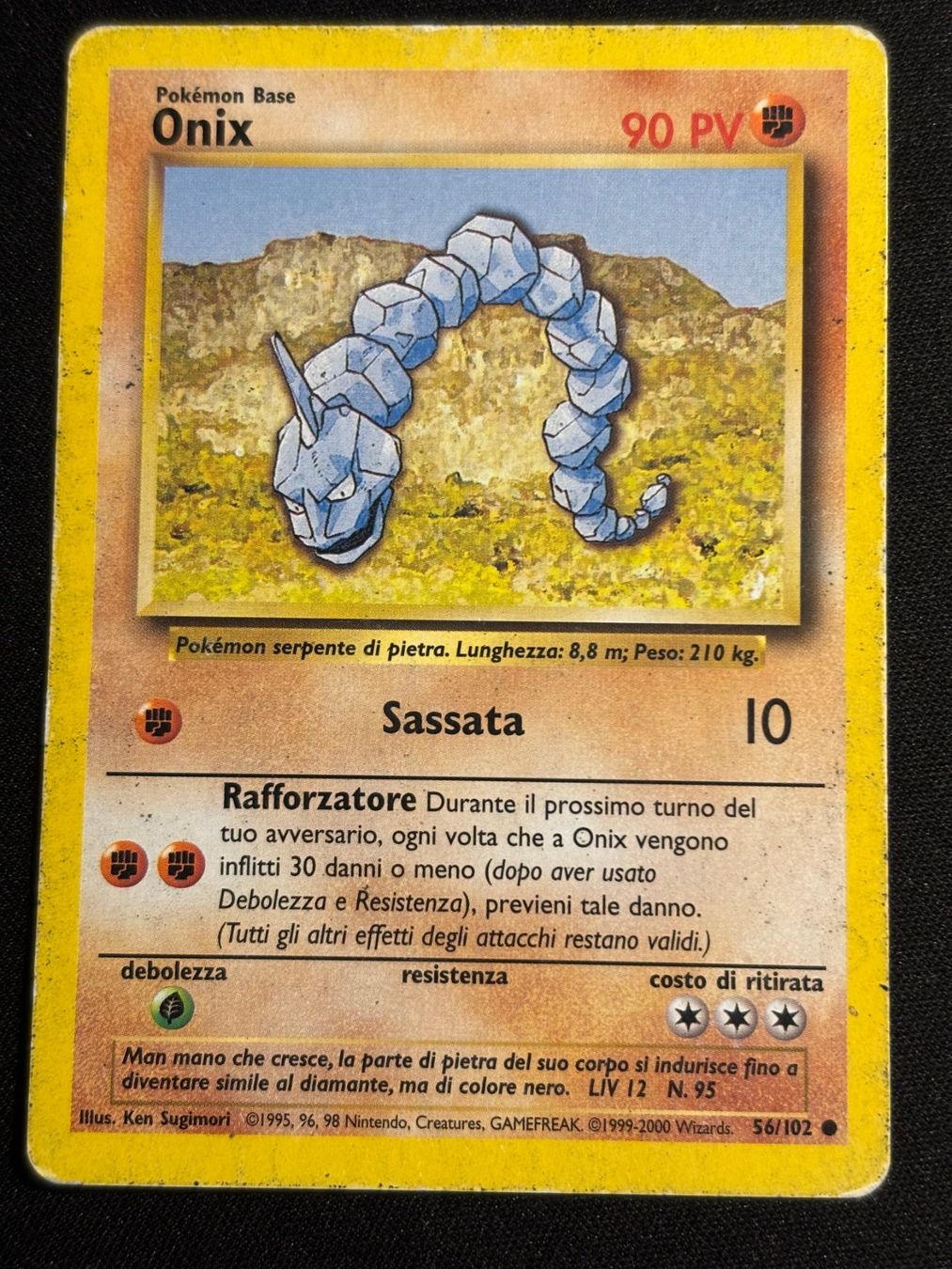 Pokémon Sammelbilder & Trading cards: Pokemon Onix - Base set 56/102 - Italiano – Gebraucht aus Bern von Big_GS