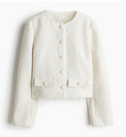 H&M Bouclé-Jacke Gr. M 