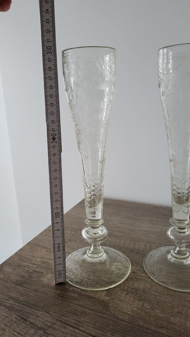 Bicchieri: Signierte Champagnergläser/ Flutes 2 Stk – Usato da Suhr venduto da lul_87gh 1