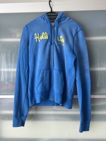 Blaue old school Hollister Jacke