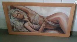 Gemälde im Rahmen - Akt mit Dame, Kunst für Kenner!